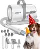 oneisall Dog Hair Vacuum & Dog Grooming Kit, Pet Grooming Vacuum with Pet Clipper Nail Grinder, 1.5L Dust Cup Dog Brush Vacuum